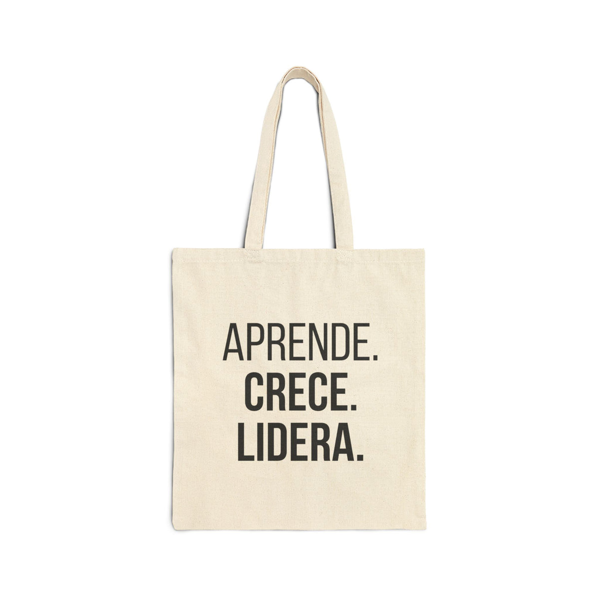 Tote bag natural EML con diseño Aprende. Crece. Lidera.