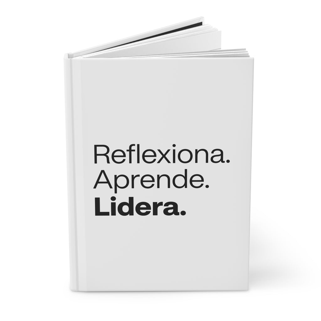 Detalle de portada del journal Reflexiona. Aprende. Lidera.