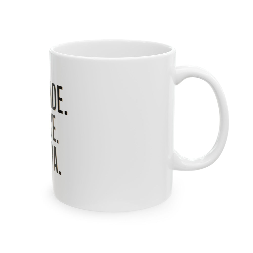 Taza de cerámica EML con mensaje de liderazgo